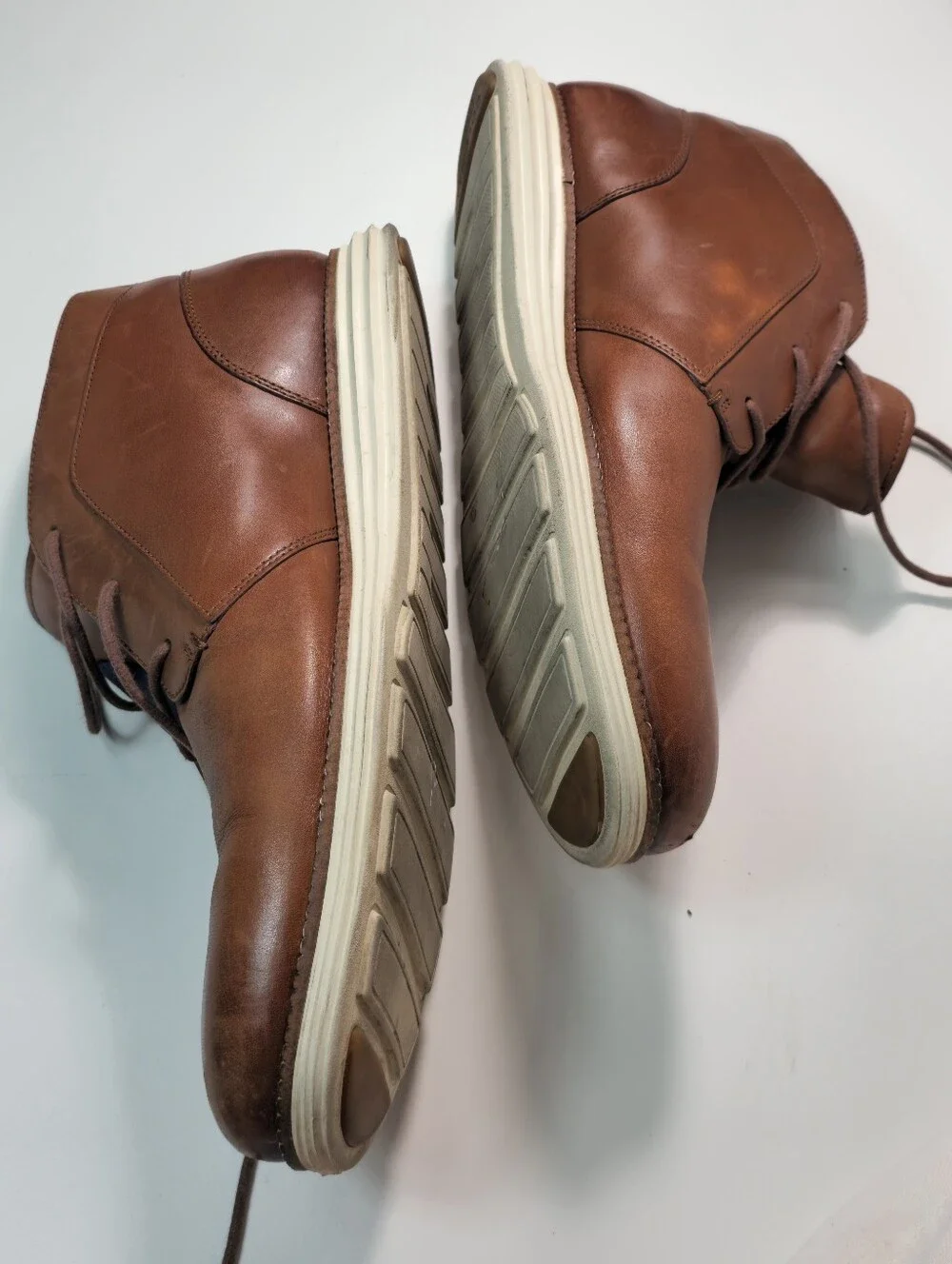 Cole Haan Men's Chestnut Brown Leather Chukka Boots